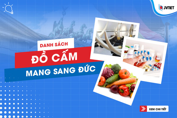 những đồ bị cấm mang sang Đức